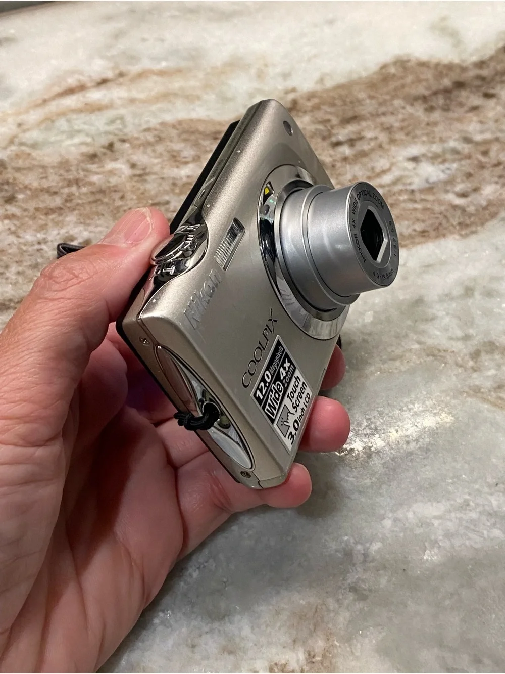 Nikon Coolpix S4000 12MP Silver VTG CCD Touch Screen Camera Box Bundle Tested